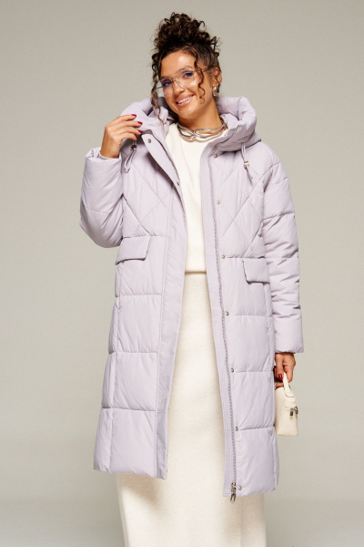 Пальто Beautiful&Free 8016 светло-серый - фото 6