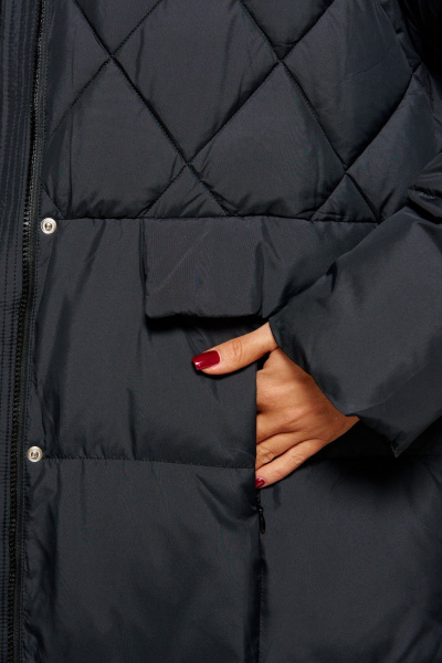 Пальто Beautiful&Free 8016 черный - фото 10