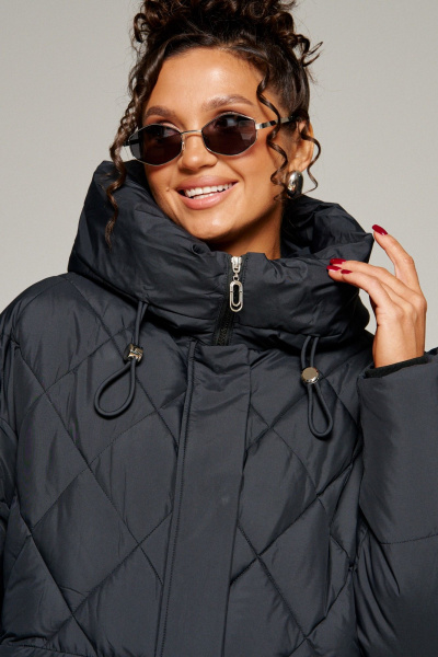 Пальто Beautiful&Free 8016 черный - фото 4