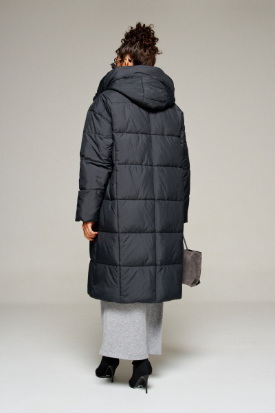 Пальто Beautiful&Free 8016 черный - фото 11