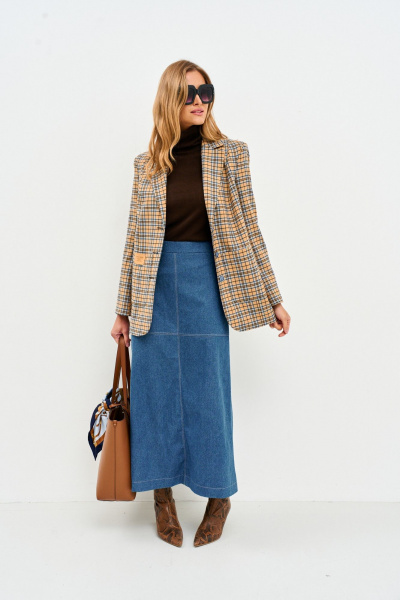 Жакет Mars design 1069 клетка_горчичная - фото 17