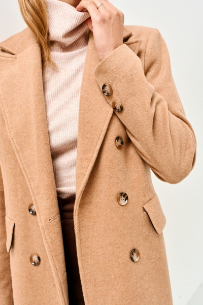 Пальто Mars design 1077 бежевый - фото 7