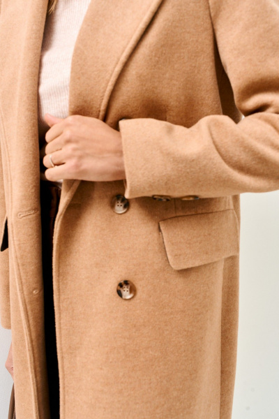 Пальто Mars design 1077 бежевый - фото 6