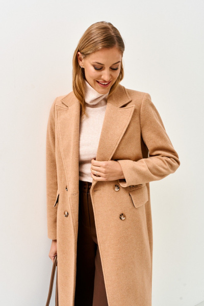 Пальто Mars design 1077 бежевый - фото 4