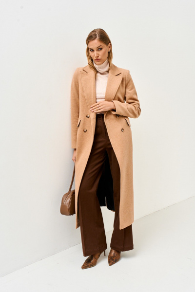 Пальто Mars design 1077 бежевый - фото 3