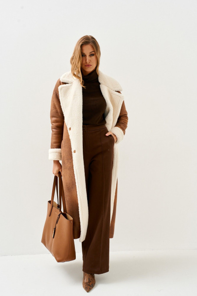 Пальто Mars design 1079 рыжий - фото 11