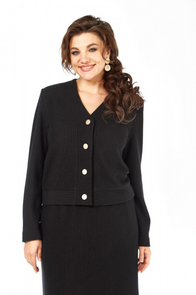 Джемпер, юбка Элль-стиль 2431 черный - фото 11