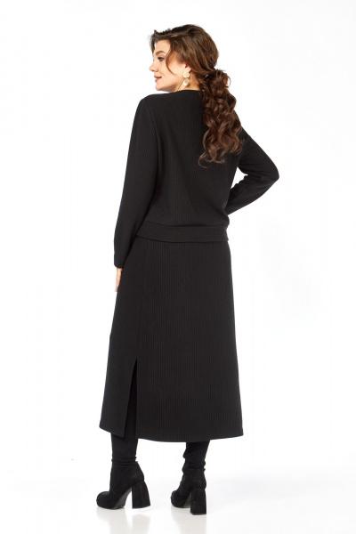 Джемпер, юбка Элль-стиль 2431 черный - фото 6