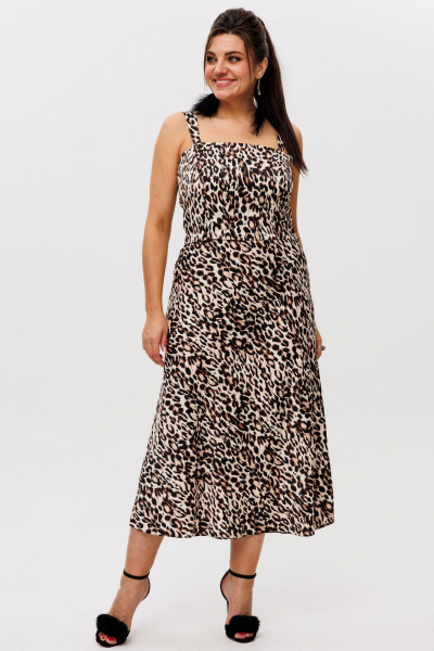 Топ, юбка Anelli 1753 леопардовый_шик - фото 2