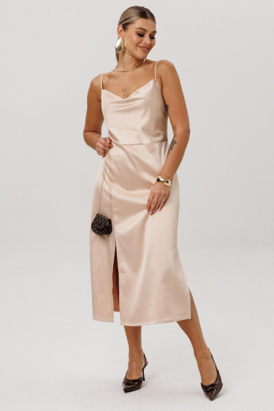 Платье Anelli 1586 сливочный_латте - фото 7