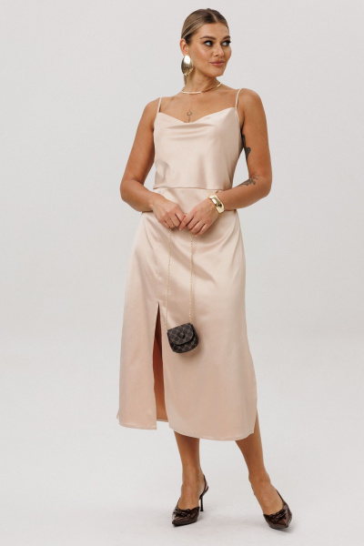 Платье Anelli 1586 сливочный_латте - фото 5