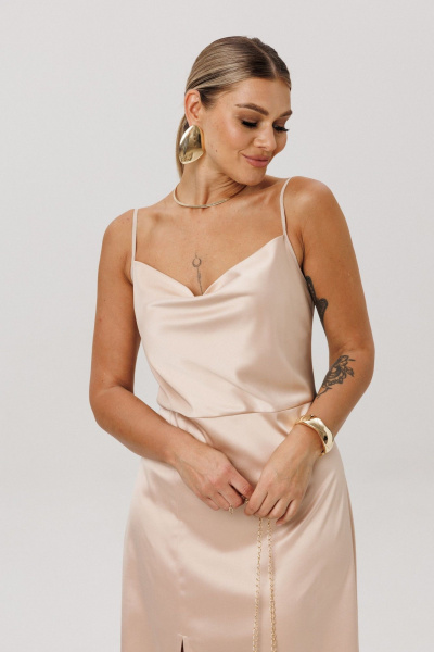 Платье Anelli 1586 сливочный_латте - фото 3