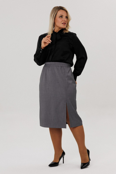 Юбка OVERYOU М227 серый - фото 5