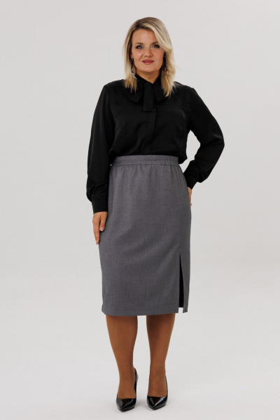 Юбка OVERYOU М227 серый - фото 1