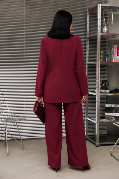 Брюки, жакет Anastasia 1095.2 бордо - фото 5