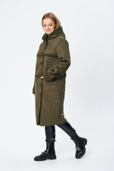 Пальто Диомант 1939 олива - фото 15