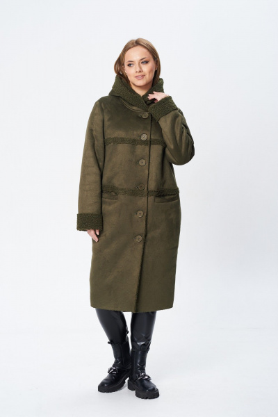 Пальто Диомант 1939 олива - фото 14