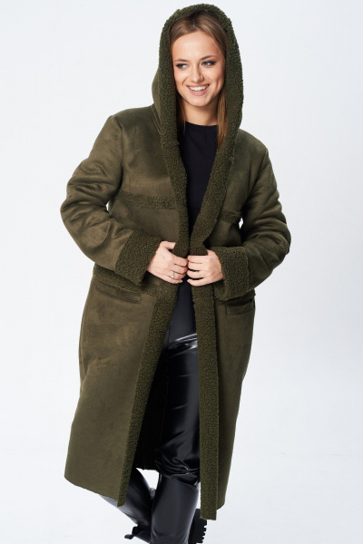 Пальто Диомант 1939 олива - фото 11