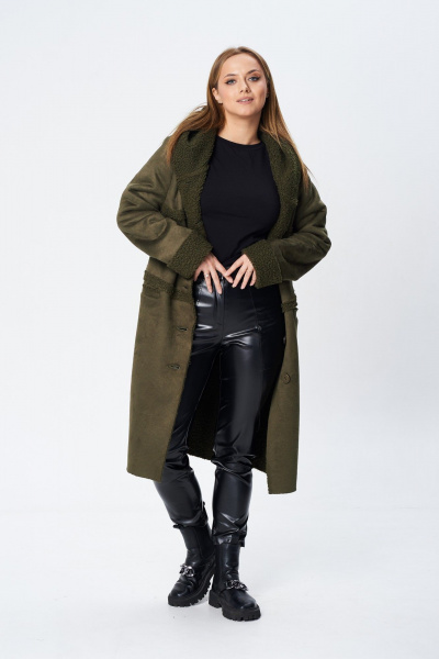 Пальто Диомант 1939 олива - фото 10