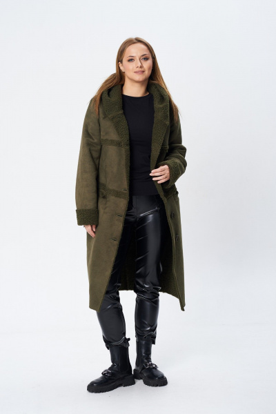 Пальто Диомант 1939 олива - фото 9