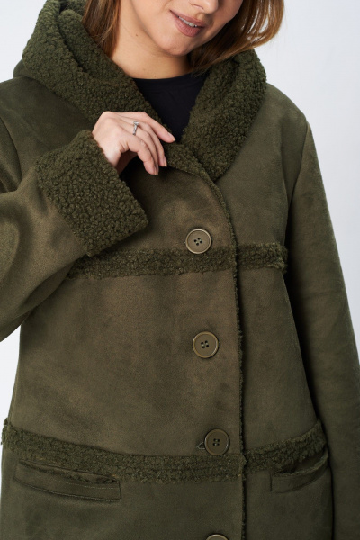 Пальто Диомант 1939 олива - фото 7