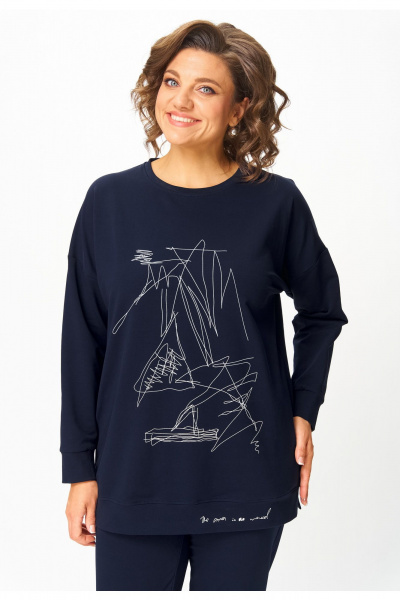 Брюки, джемпер STEFANY 2061-2 глубокий_синий - фото 5