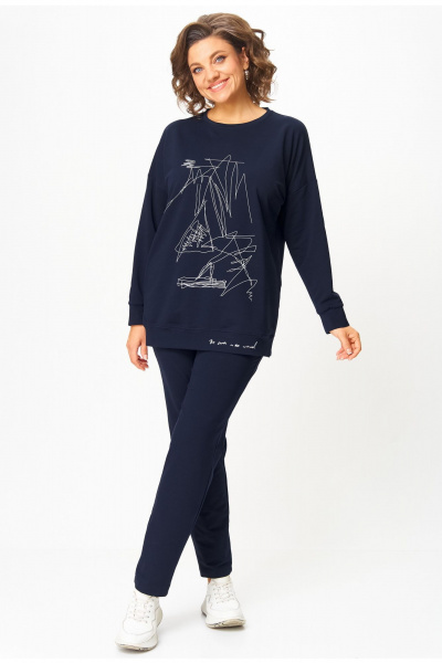 Брюки, джемпер STEFANY 2061-2 глубокий_синий - фото 1