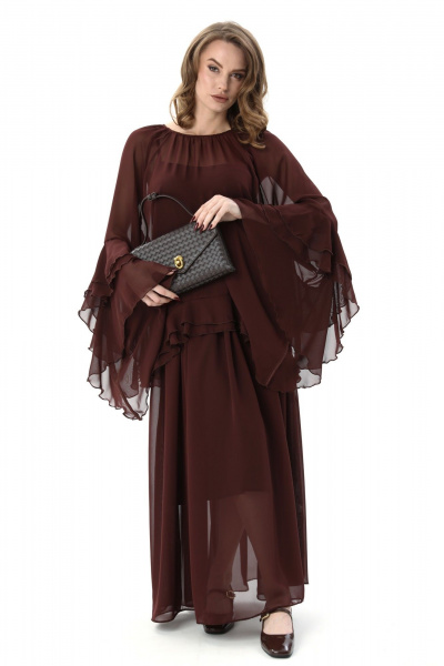 Блуза NikVa 1000-3 шоколад - фото 1