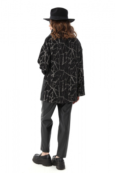 Брюки, джемпер NikVa 1002-1 чёрная геометрия - фото 6