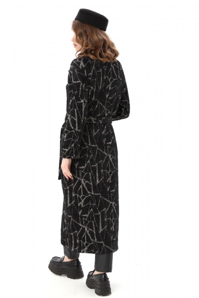 Брюки, кардиган NikVa 1003-1 чёрная геометрия и чёрный - фото 8