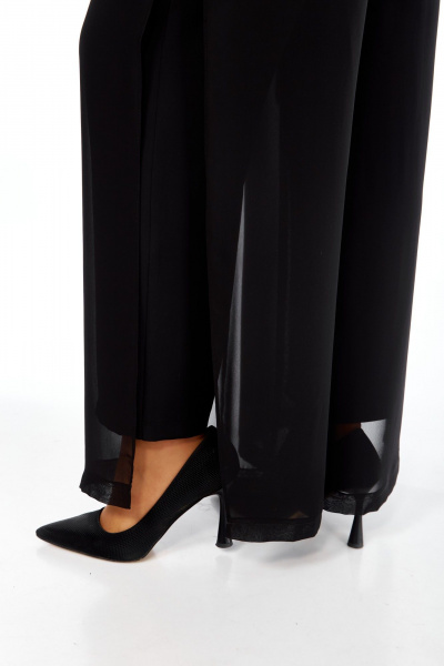 Блуза, брюки БагираАнТа 1080 черный-серебро - фото 10