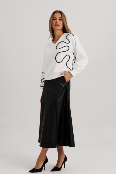 Блуза Ларс Стиль 1144/1 молочный - фото 6