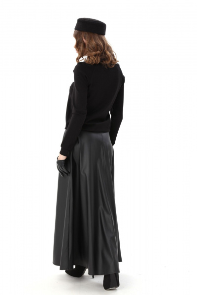 Джемпер, юбка NikVa 557-8 чёрный - фото 2