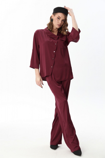 Брюки NikVa 705-18 винный - фото 5
