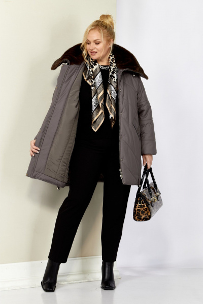 Куртка Shetti 2205 серо-лиловый - фото 7