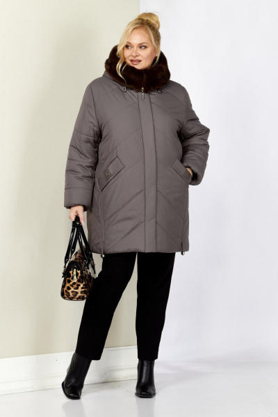 Куртка Shetti 2205 серо-лиловый - фото 6