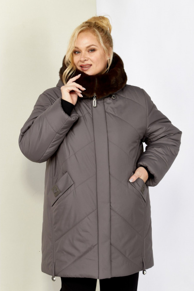 Куртка Shetti 2205 серо-лиловый - фото 5