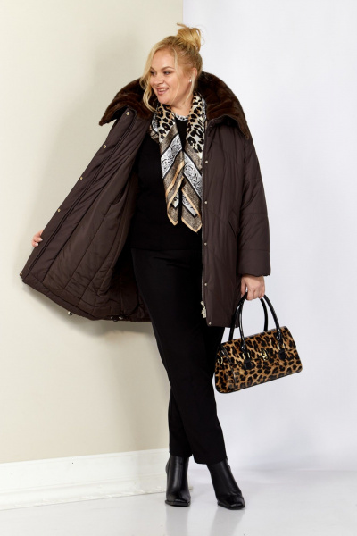 Куртка Shetti 2205 шоколад - фото 8