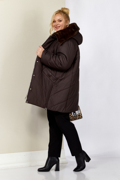 Куртка Shetti 2205 шоколад - фото 7