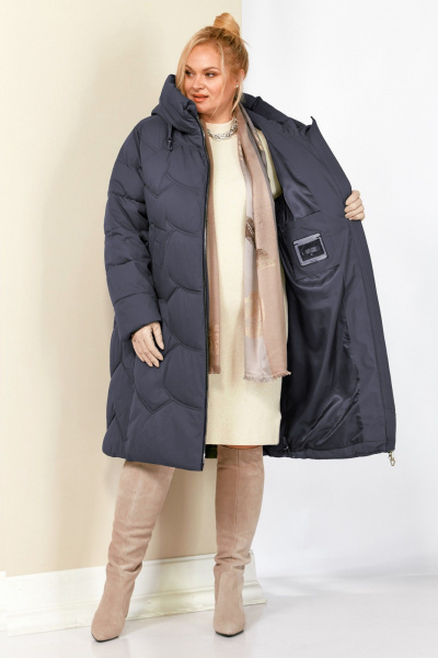 Пальто Shetti 2206 графит - фото 7