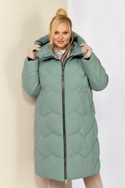 Пальто Shetti 2206 мята - фото 6