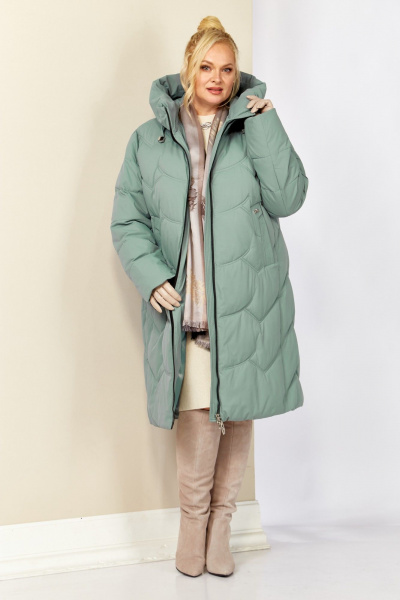 Пальто Shetti 2206 мята - фото 5