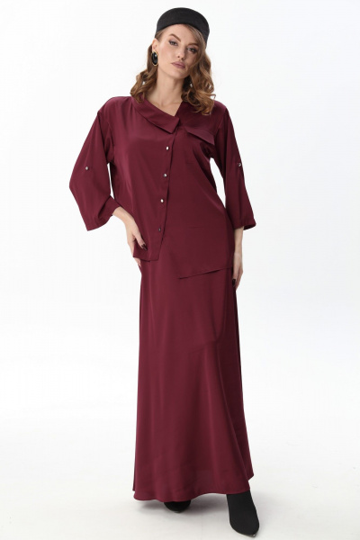 Юбка NikVa 813-20 винный - фото 3