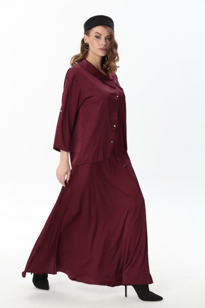 Юбка NikVa 813-20 винный - фото 2