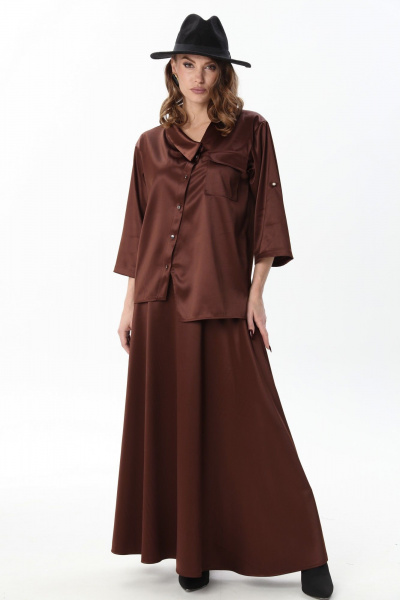 Жакет NikVa 902-12 шоколад - фото 1