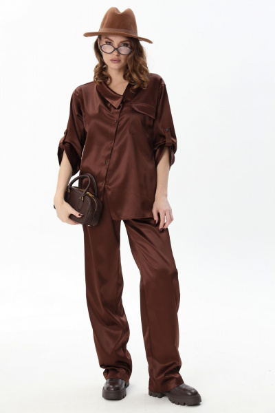 Жакет NikVa 902-12 шоколад - фото 10