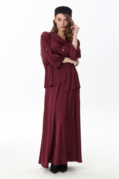 Жакет NikVa 902-13 винный - фото 7