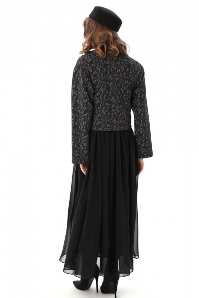 Платье NikVa 924-9 чёрный_графит - фото 10