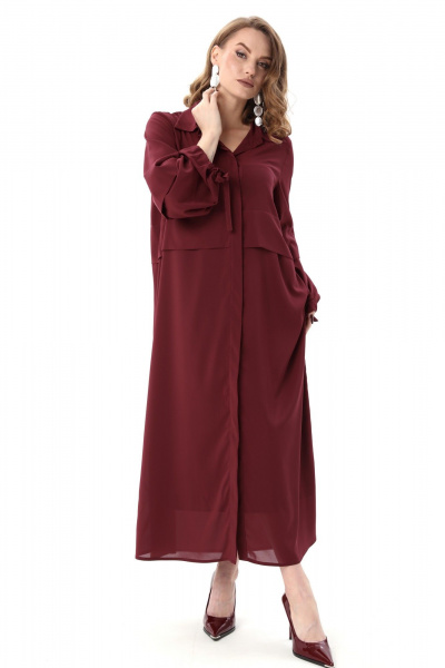 Платье NikVa 944-8 винный - фото 7