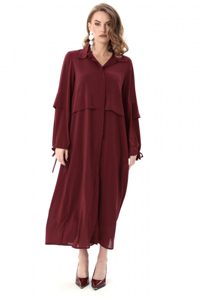 Платье NikVa 944-8 винный - фото 2
